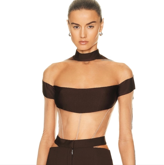 MUGLER Long Sleeve Bodysuit
